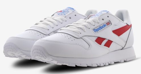 Reebok Classic Leather Herren Sneaker in Weiß Rot für 39,99€ (statt 60€)