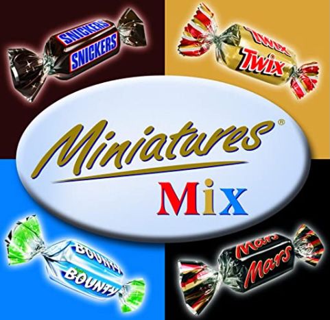 3kg Miniatures Mix Box (Snickers, Twix, Mars, Bounty) ab 20,61€ (statt 25€)   Prime Sparabo