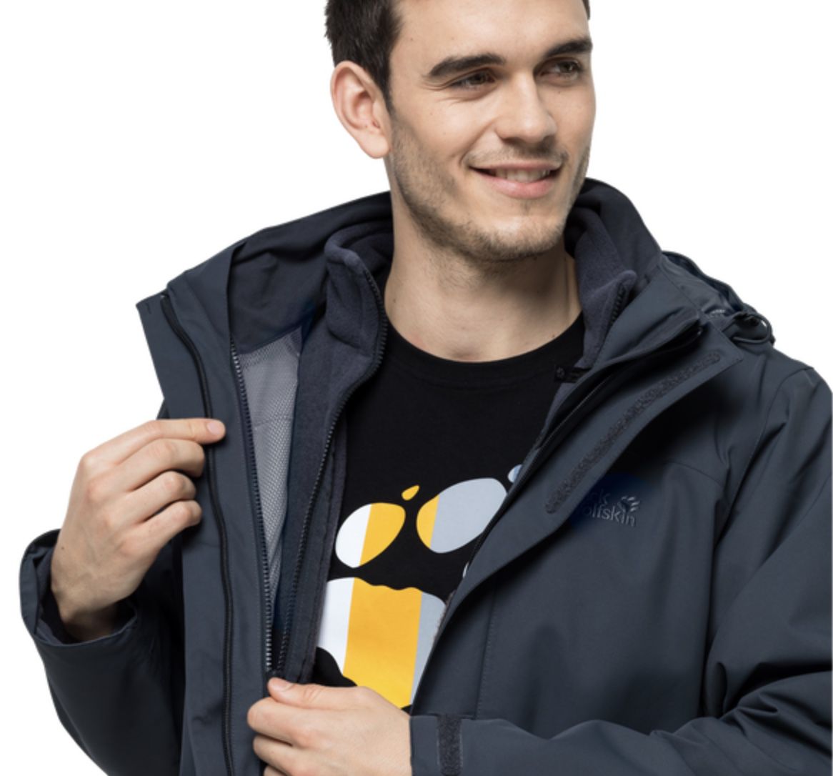 Jack Wolfskin Pouring Rain 3in1 Jacke für 124,95€ (statt 180€)