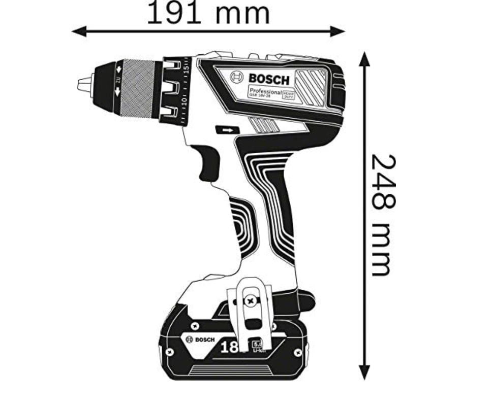Bosch GSR 18V 28 Akku Bohrschrauber + L Boxx + 2 Akkus 4Ah + Ladegerät für 184,99€ (statt 211€)