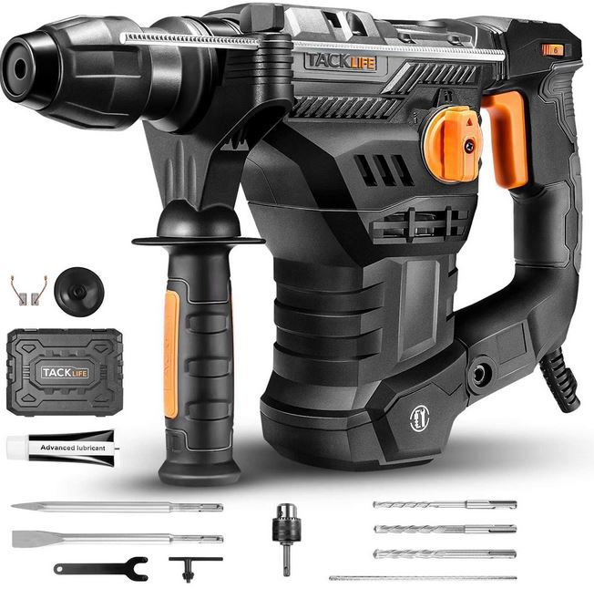 TACKLIFE TRH01A Bohrhammer SDS Plus 1.500W mit Zubehör für 79,99€ (statt 106€)