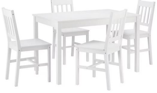 Bessagi Home Amaira nordische Tischgruppe mit 4 Stühlen für 180,25€ (statt 249€)