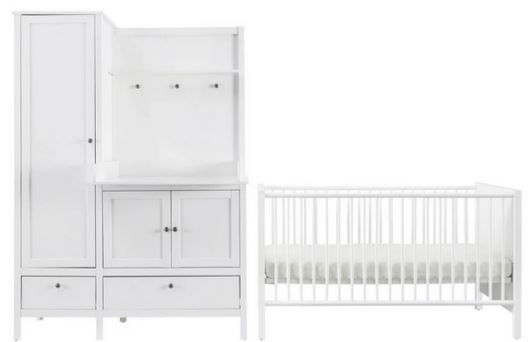 Babyzimmer Emma   Bettchen mit Schrank u. Wickelkommode für 419,30€ (statt 599€)