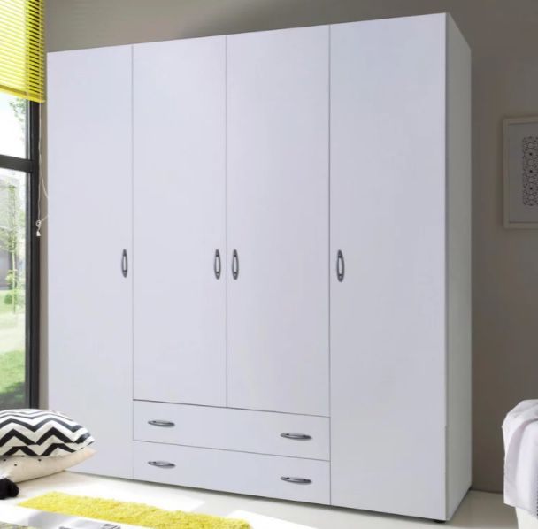 Drehtürenschrank Base 4 mit 4 Türen inkl. 4 Einlegeböden für 104,30€ (statt 149€)