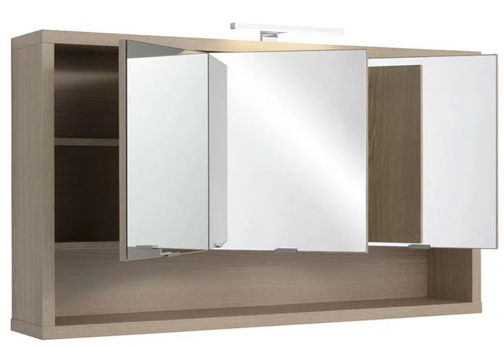 Ladama Spiegelschrank (123/69/22cm) mit Beleuchtung ab 195,30€ (statt 279€)