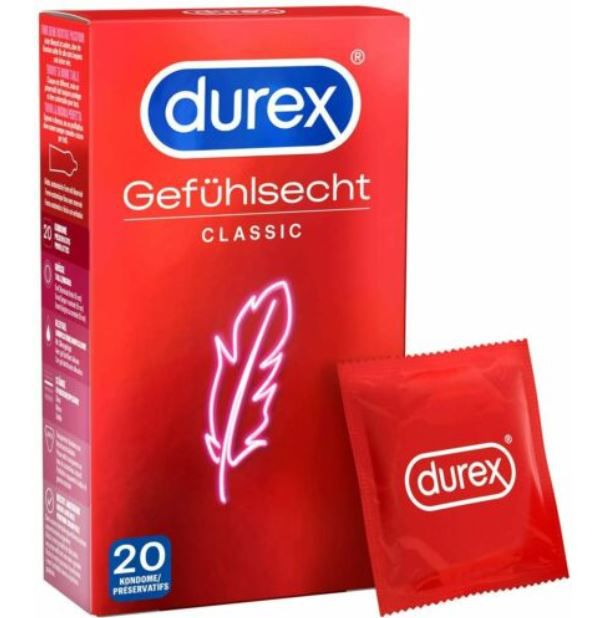 Durex Gefühlsecht Classic (20 Stk.) für 10,39€ (statt 16€)