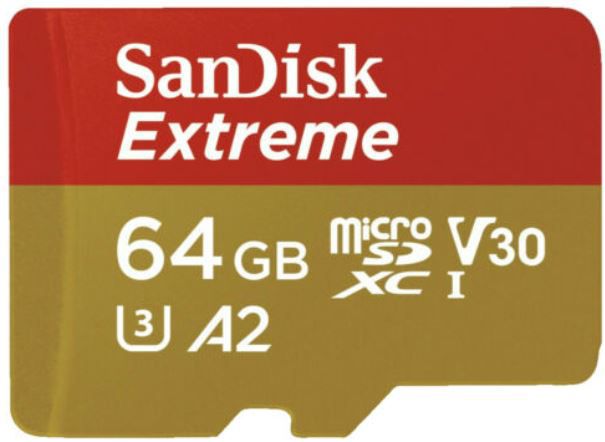 SanDisk Extreme A2 Micro SDXC Speicherkarte 64GB für 10€ (statt 17€)