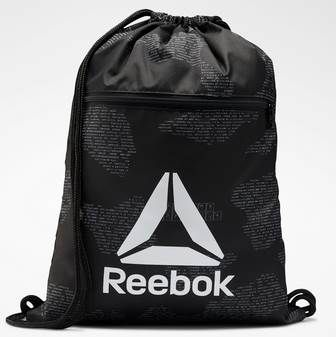 Reebok Turnbeutel in Schwarz für 8,98€ (statt 14€)