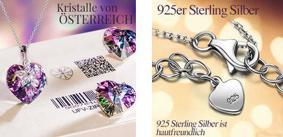 Alex Perry Halskette Schönes Leben 925er Sterling Silber und Swarovski Kristall für 14,99€ (statt 50€)