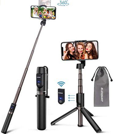 Elegiant EGS 005 3in1 Selfie Stick & Stativ für 10,79€ (statt 18€)   Prime