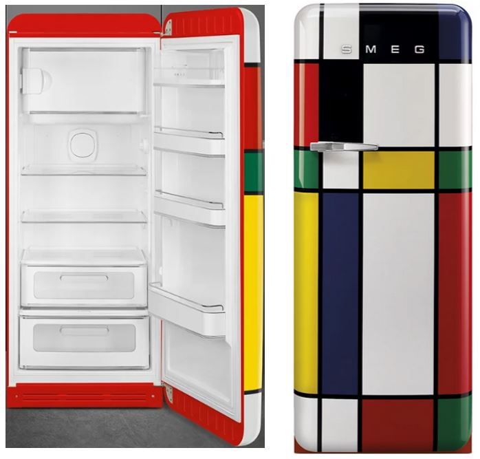 smeg P. Mondrian Design Kühlschrank für 1.259€ (statt 1.709€)