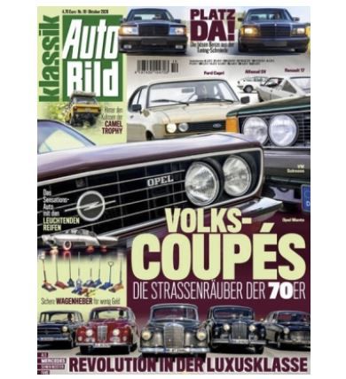 12 Ausgaben Auto Bild klassik für 64,80€ + Prämie: 50€ Bestchoice