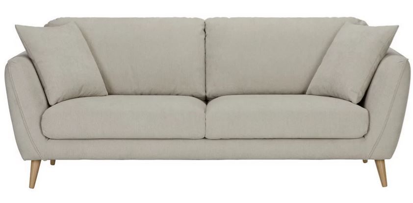 Zandiara Dreisitzer Sofa in Beige Freisteher für 489,30€ (statt 699€)