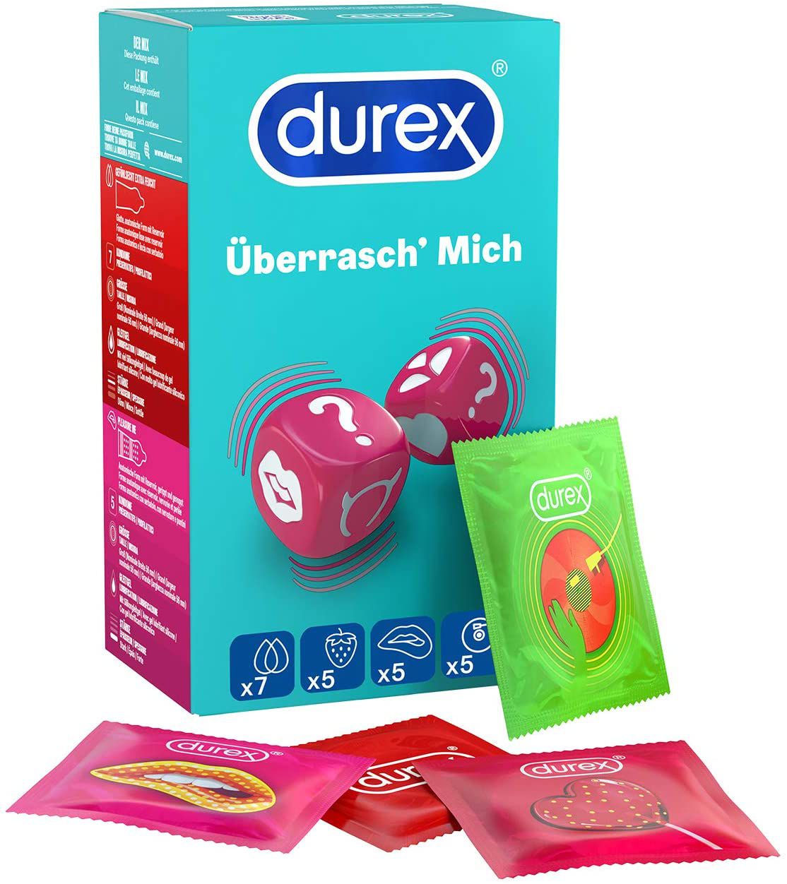 Durex Überrasch Mich Box mit 22 Kondomen für 9,59€ (statt 18€)