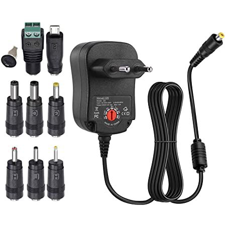 EasyULT 12W Universal AC/DC Netzteil mit 8 Adaptern für 7,59€   Prime