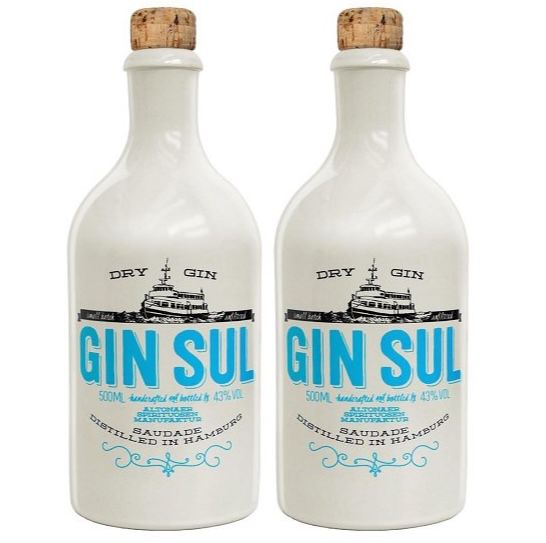 2er Set Gin Sul Hamburg Dry Gin 43% für 61€ (statt 70€)