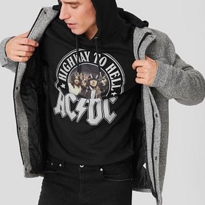 C&A Motto Kapuzen Sweatshirts ab 9,99€ + 25% Extra Rabatt   z.B. AC/DC Hoodie Highway to Hell für 14,99€ (statt 25€)
