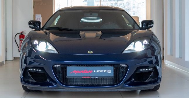 Privat&Gewerbe: Lotus Evora GT410 Sport Carbon in Blau mit 416PS für 799€ mtl.   LF 0,65