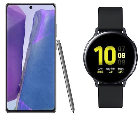 Samsung Galaxy Note20 mit 256GB für 49€ + GRATIS Galaxy Watch Active2 + Telekom Allnet Flat mit 18GB LTE für 31,99€ mtl.