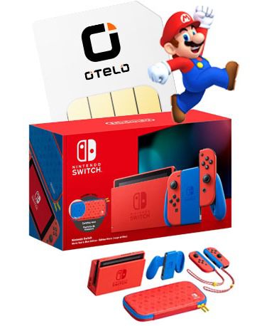 Nintendo Switch Mario Red & Blue Edition (Limited) + Vodafone Allnet Flat mit 15GB LTE für 19,99€ mtl.