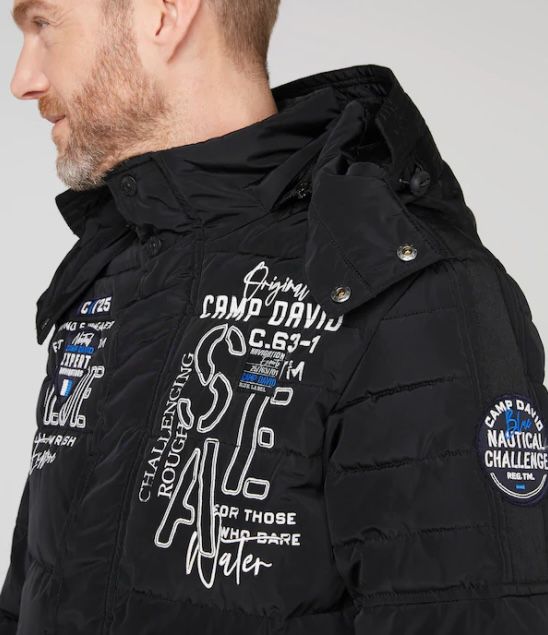 Camp David Winterjacke mit Windbreaker Bündchen für 111€ (statt 179€)