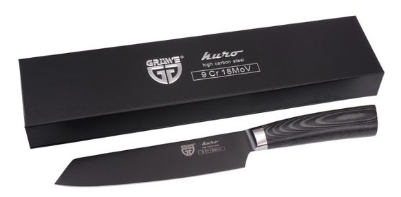 Gräwe Kochmesser Kuro mit 18cm Klinge aus Carbonstahl für 43,98€ (statt 55€)