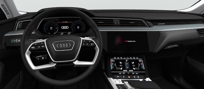 Privat: Audi e tron 50 Quattro in Brillantschwarz mit 313 PS für 439€ mtl.   LF: 0.63