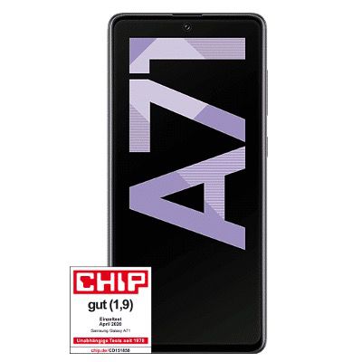 Samsung Galaxy A71 für 4,95€ + Otelo Flat im Vodafone Netz mit 5GB LTE für 14,99€ mtl.