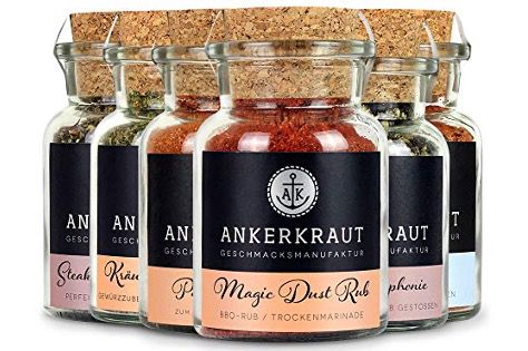 Ankerkraut Grill Set mit 6 Gewürzen für 20,23€   3,37€ pro Gewürz (statt 5,49€)