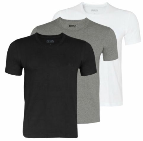 3er Pack HUGO BOSS Herren T Shirts in unterschiedlichen Ausführungen für 34,95€ (statt 40€)