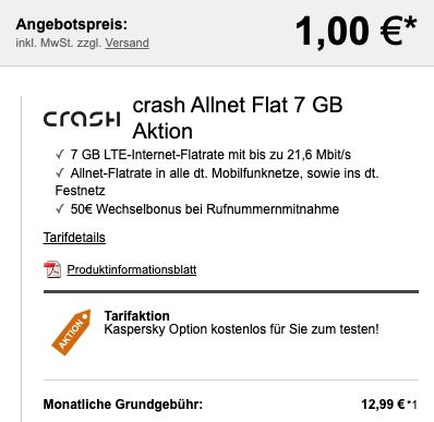 Apple Airpods Pro für 1€ + Vodafone Allnet Flat mit 7GB LTE für 12,99€ mtl.