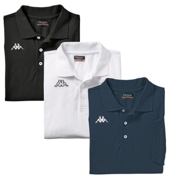 3er Pack Kappa Poloshirts aus gekämmter Baumwolle für 29,39€ (statt 45€)