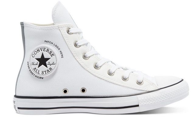 Converse Chuck Taylor All Star High Patch Logo Sneaker in Weiss für 39,99€ (statt 60€)