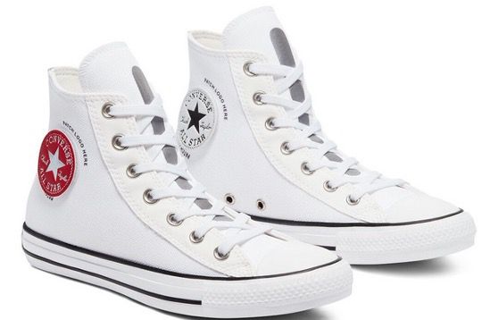 Converse Chuck Taylor All Star High Patch Logo Sneaker in Weiss für 39,99€ (statt 60€)