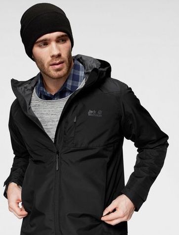 Jack Wolfskin Funktionsjacke Stormy River in Schwarz ab 61,49€ (statt 96€)