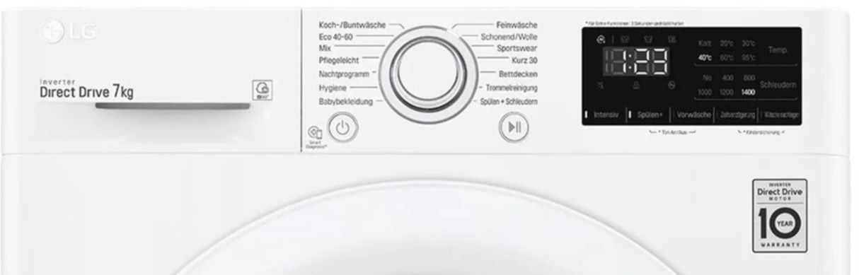 LG F14WM7LN0E Waschmaschine mit 7kg für 308,95€ (statt 429€)