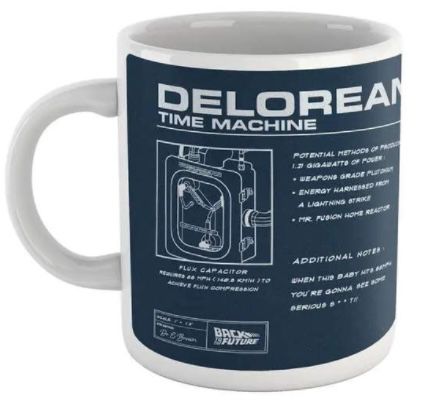 Zurück in die Zukunft DeLorean T Shirt + Tasse für 11,99€ (statt 20€)