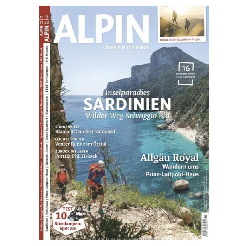 12 Ausgaben der Zeitschrift „Alpin“ für 74,40€ + Prämie: 70€ Amazon Gutschein