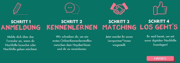 Haydee!: Gratis Nachhilfe für bedürftige Schüler