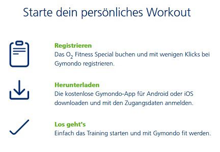 Geht noch! Als O2 Kunde Gymondo 6 Wochen gratis ausprobieren