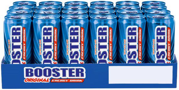 96er Pack Booster Energy Drink für 52€ (statt 76€) zzgl. 24€ Pfand