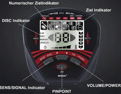 DRMOIS Metalldetektor mit LCD Display für 90,30€ (statt 129€)