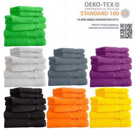 6 Handtücher Baumwolle (je 2x Dusch- Hand- & Gästetuch) für 17,99€ (statt 25€)