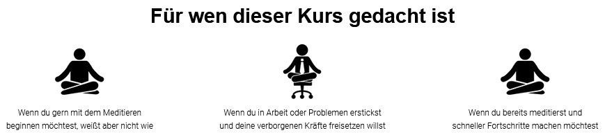 Gratis: Online Intensivkurs   Angewandte Meditation (ACI 3)