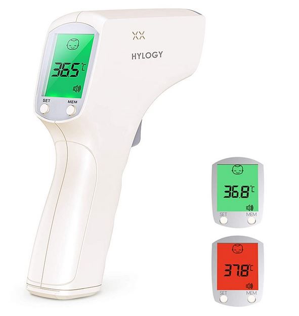 HYLOGY Kontaktloses Infrarot Stirnthermometer für 9,99€ (statt 17€)   Prime