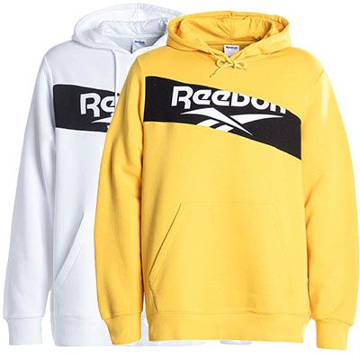 Reebok Hoodie CL V P OTH in Weiß oder Gelb ab 20,99€ (statt 49€)