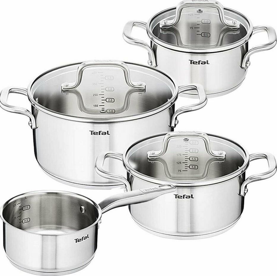Tefal Virtuoso Edelstahl Kochtopf Set mit Deckeln für 125,99€ (statt 180€)
