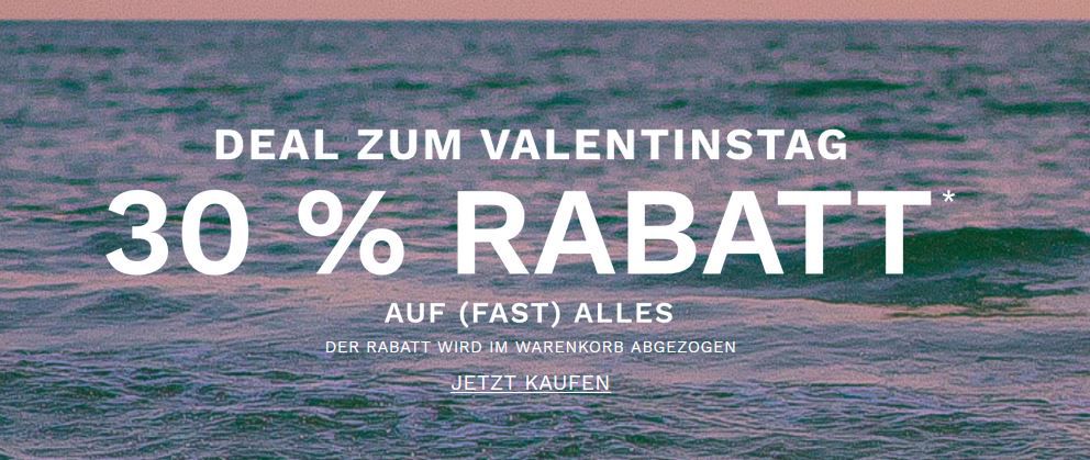 Skagen Valentinstag mit 30% extra Rabatt auf fast Alles + 15% NLGutschein