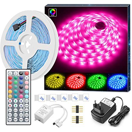 5m MINGER RGB LED Streifen mit Fernbedienung für 13,59€ – Prime