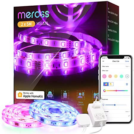 meross 10m WLAN RGB Streifen mit App Steuerung & HomeKit Support für 29,89€ (statt 46€)